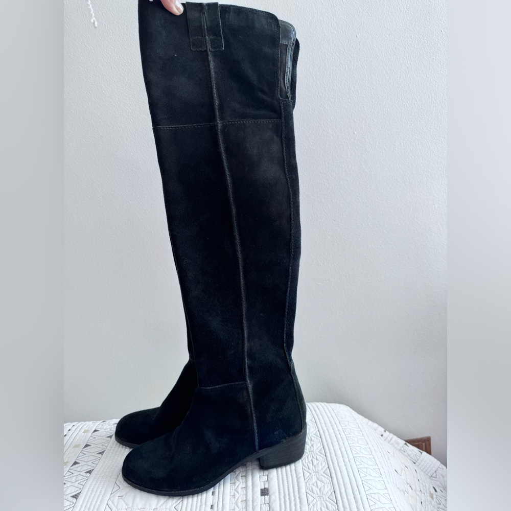 SAM EDELMAN/ JULEE OVER THE KNEE BOOT/ US 7.5/EUR38/ Leather Upper. Black. New.